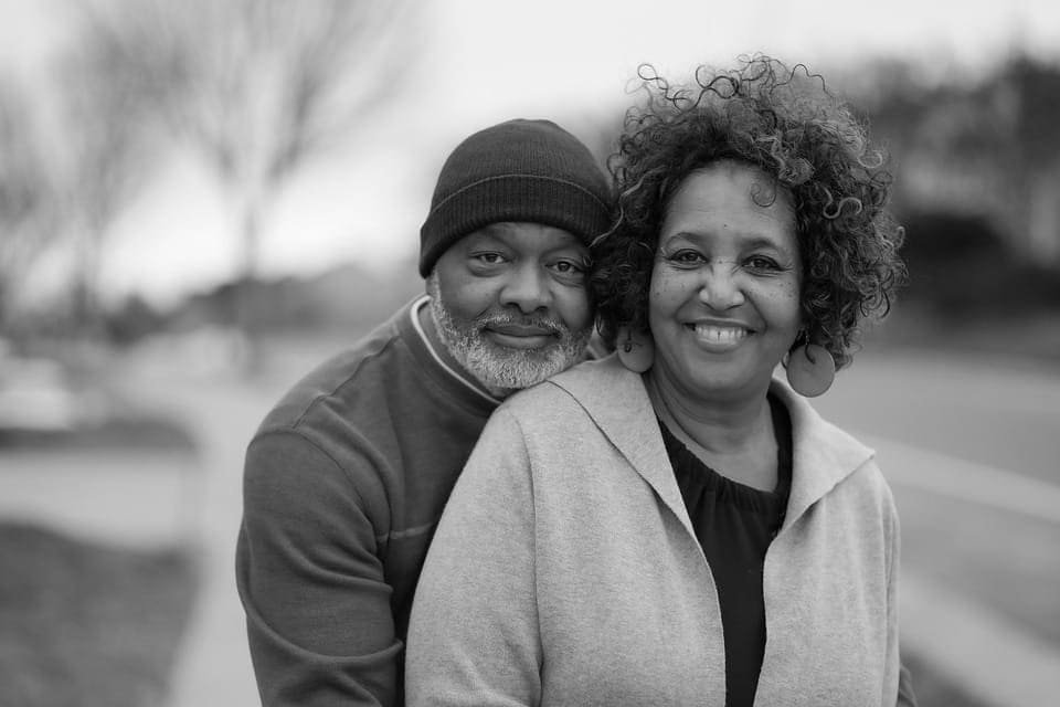 long time happily married African American couple